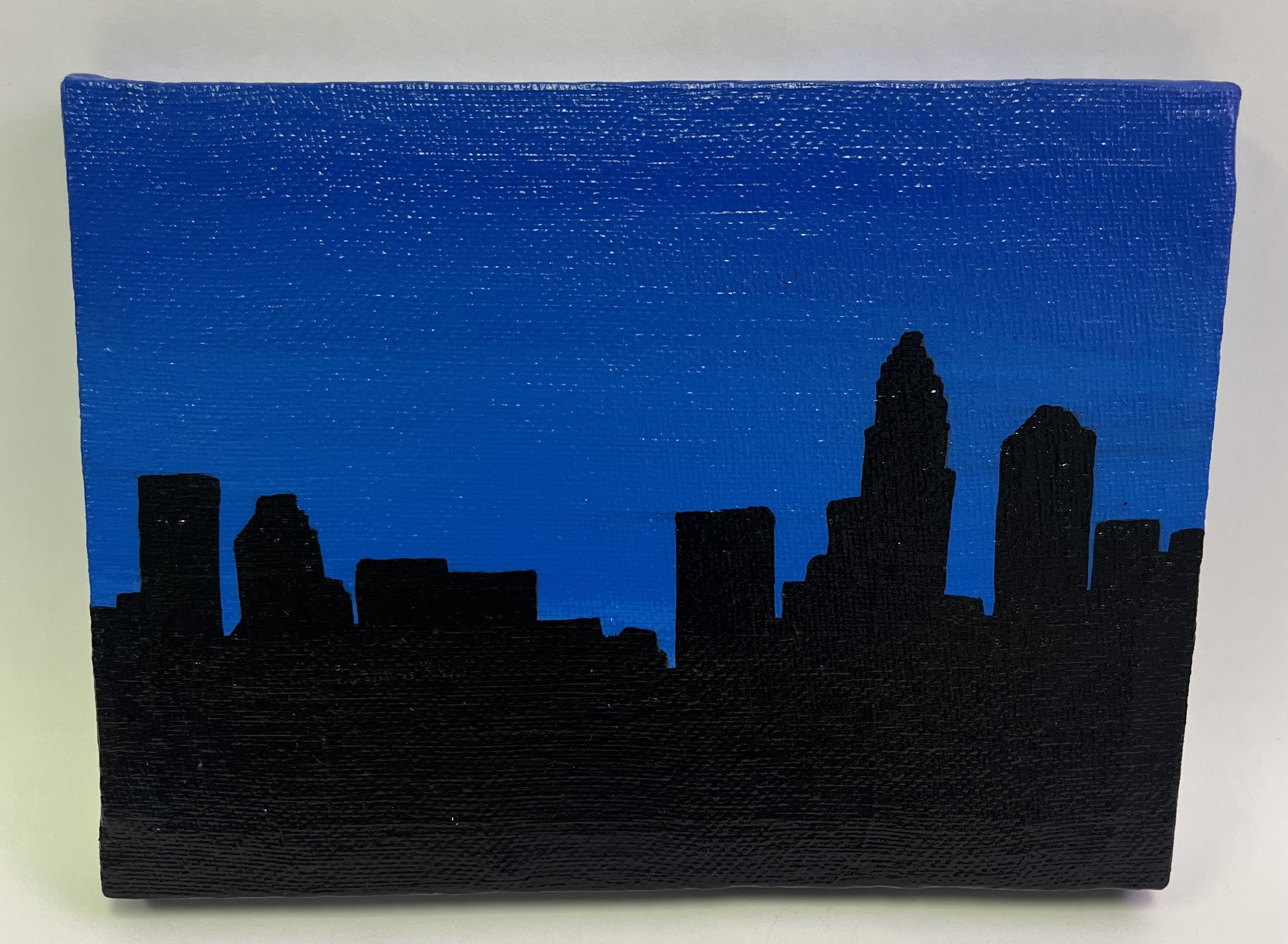 Skyline 5x7 Acrylic on Canvas